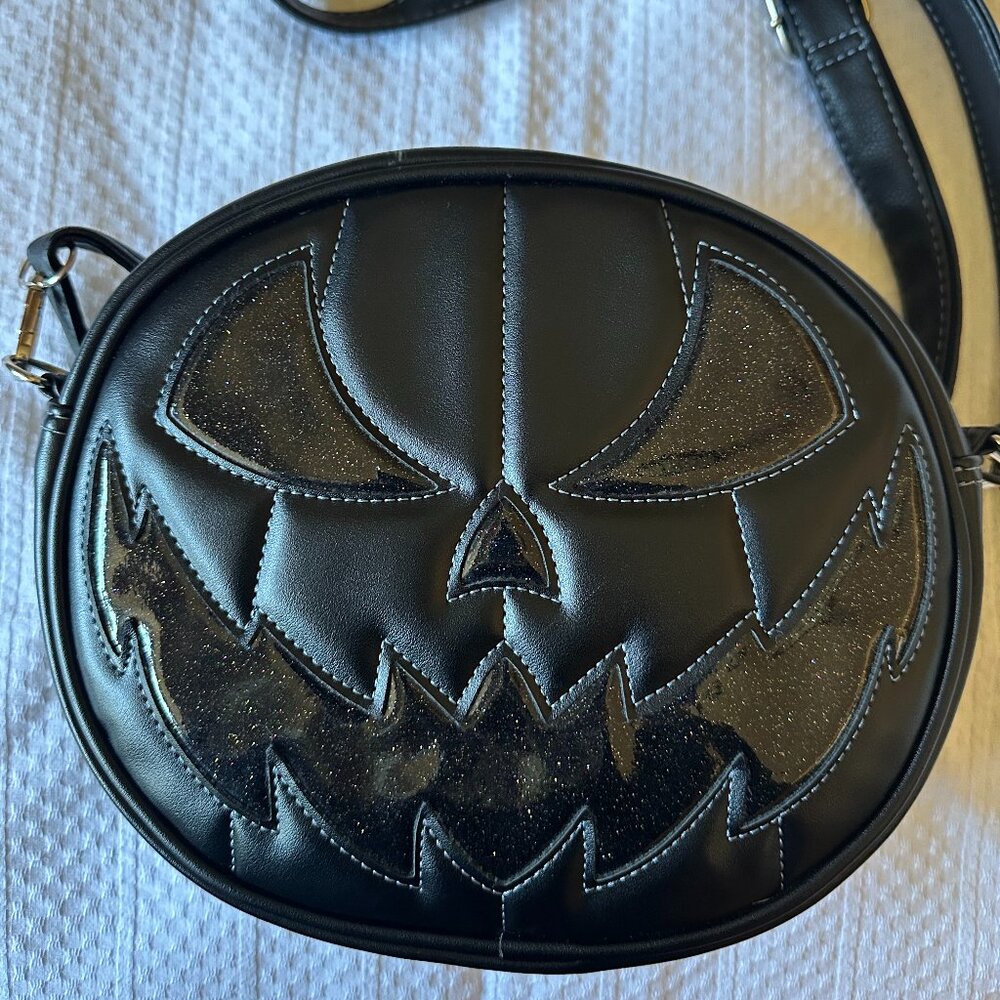 Love Pain and Stitches double sided pumpkin bag